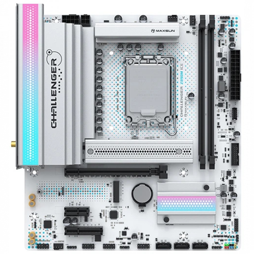 Материнская плата Maxsun Challenger Z890M WIFI ICE MS-Challenger Z890M WIFI ICE Micro-ATX, LGA 1851 - миниатюра 8