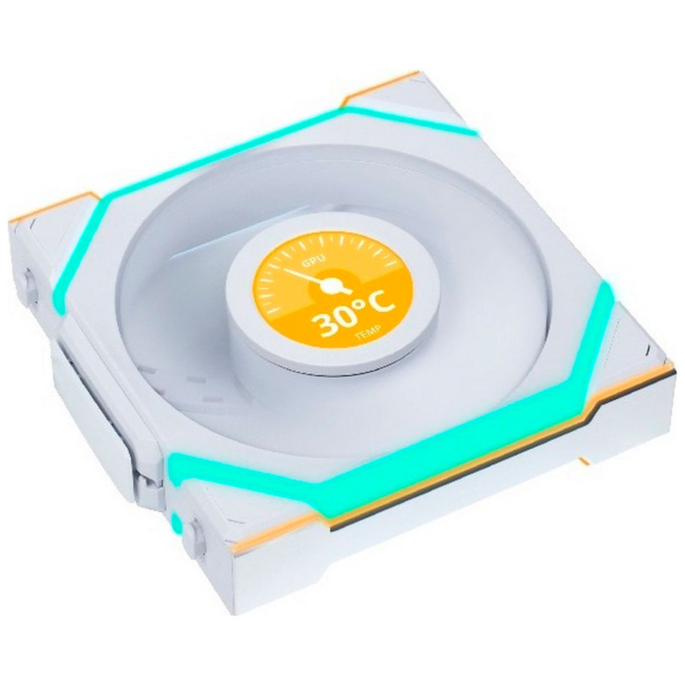 Система охлаждения Lian Li UNI FAN SL WIRELESS LCD 3x120mm White G99.12SLLCD1W3W.00 Для системного блока - миниатюра 6