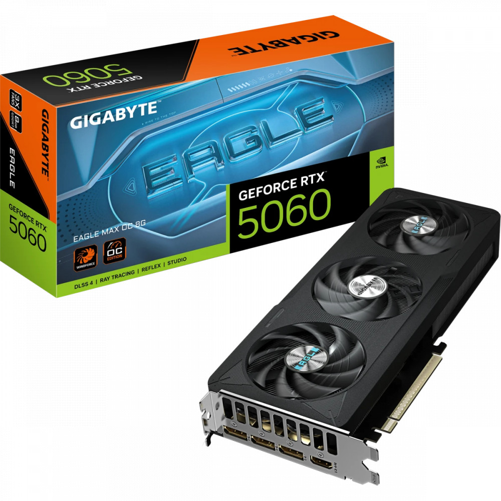 Видеокарта Gigabyte GeForce RTX 5060 EAGLE MAX OC 8Gb GV-N5060EAGLEMAX OC-8GD 8 ГБ - миниатюра 10