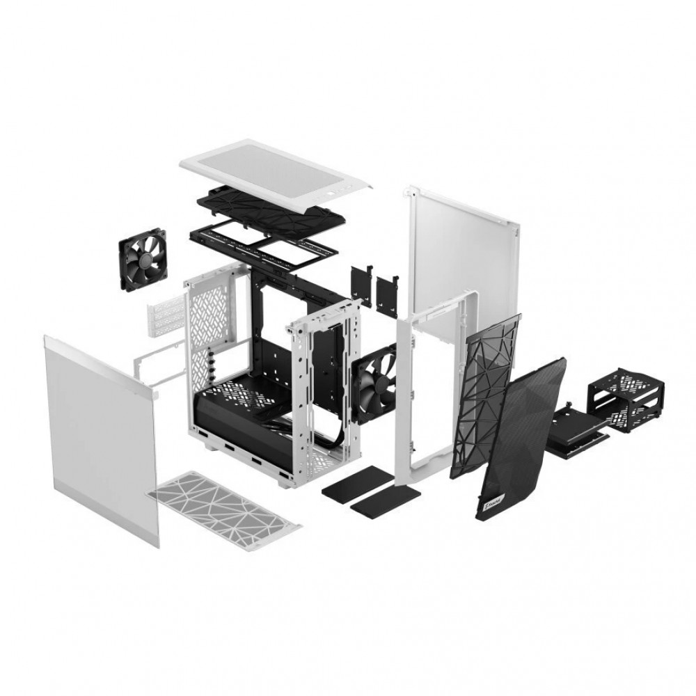 Корпус FRACTAL DESIGN Meshify 2 Mini White TG Clear Tint FD-C-MES2M-02 Mini-Tower - миниатюра 10