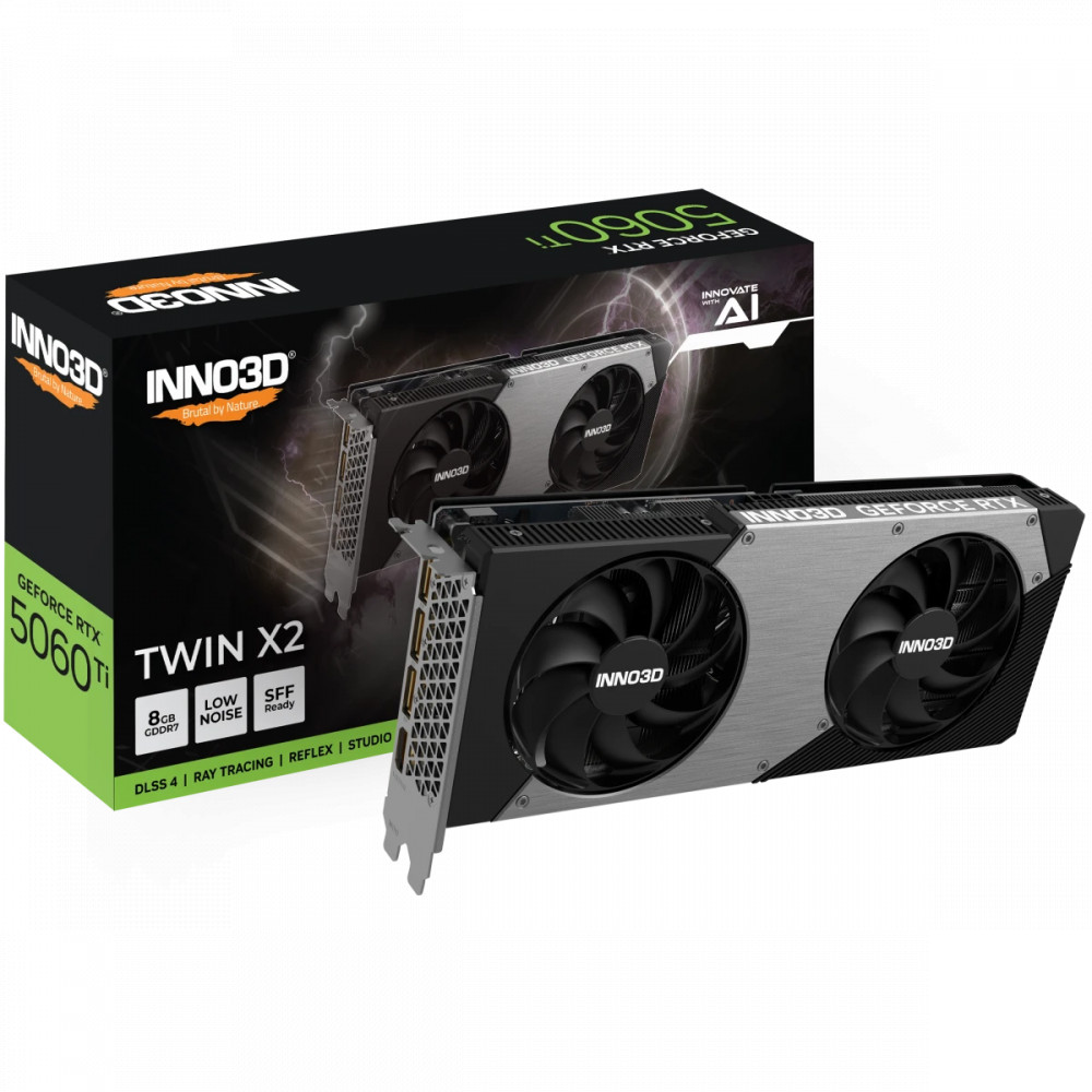 Видеокарта Inno3D GeForce RTX 5060 Ti Twin X2 8Gb N506T2-08D7-193075N 8 ГБ - миниатюра 6
