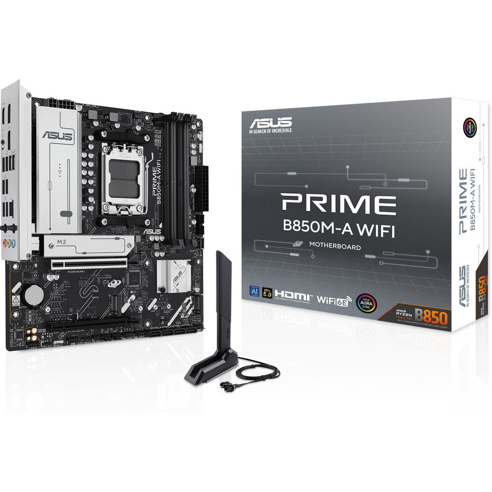 Материнская плата Asus PRIME B850M-A WIFI 90MB1LN0-M0EAY0 Micro-ATX, AMD AM5 - миниатюра 10