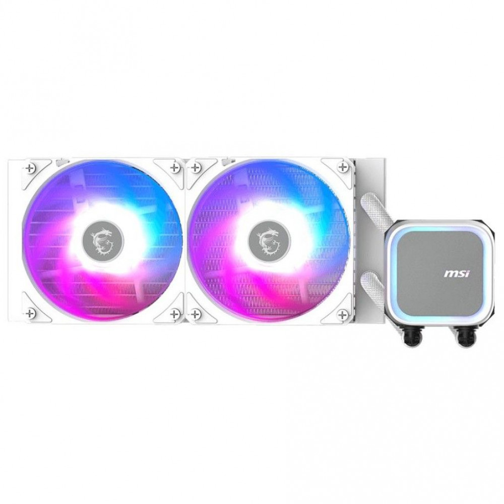 Система охлаждения MSI MAG CORELIQUID A13 240 White 2x ARGB Gen2 Fan 306-7ZWCA21-L80 Для процессора - миниатюра 3