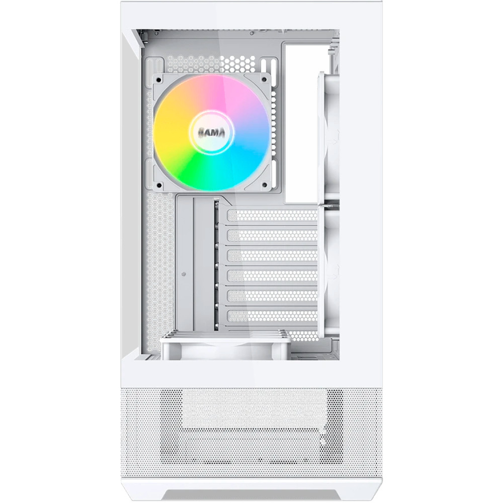 Корпус Sama V40 White V40-WHADA6X1-GL Mid-Tower - миниатюра 7
