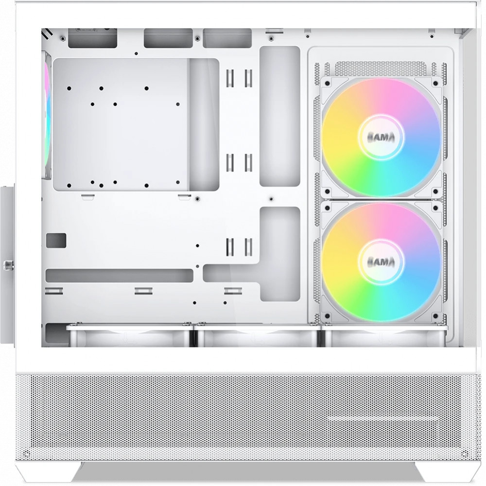 Корпус Sama V40 White V40-WHADA6X1-GL Mid-Tower - миниатюра 8