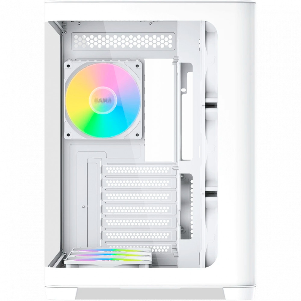 Корпус Sama V60 White V60-WHADA7X1-GL Mid-Tower - миниатюра 8
