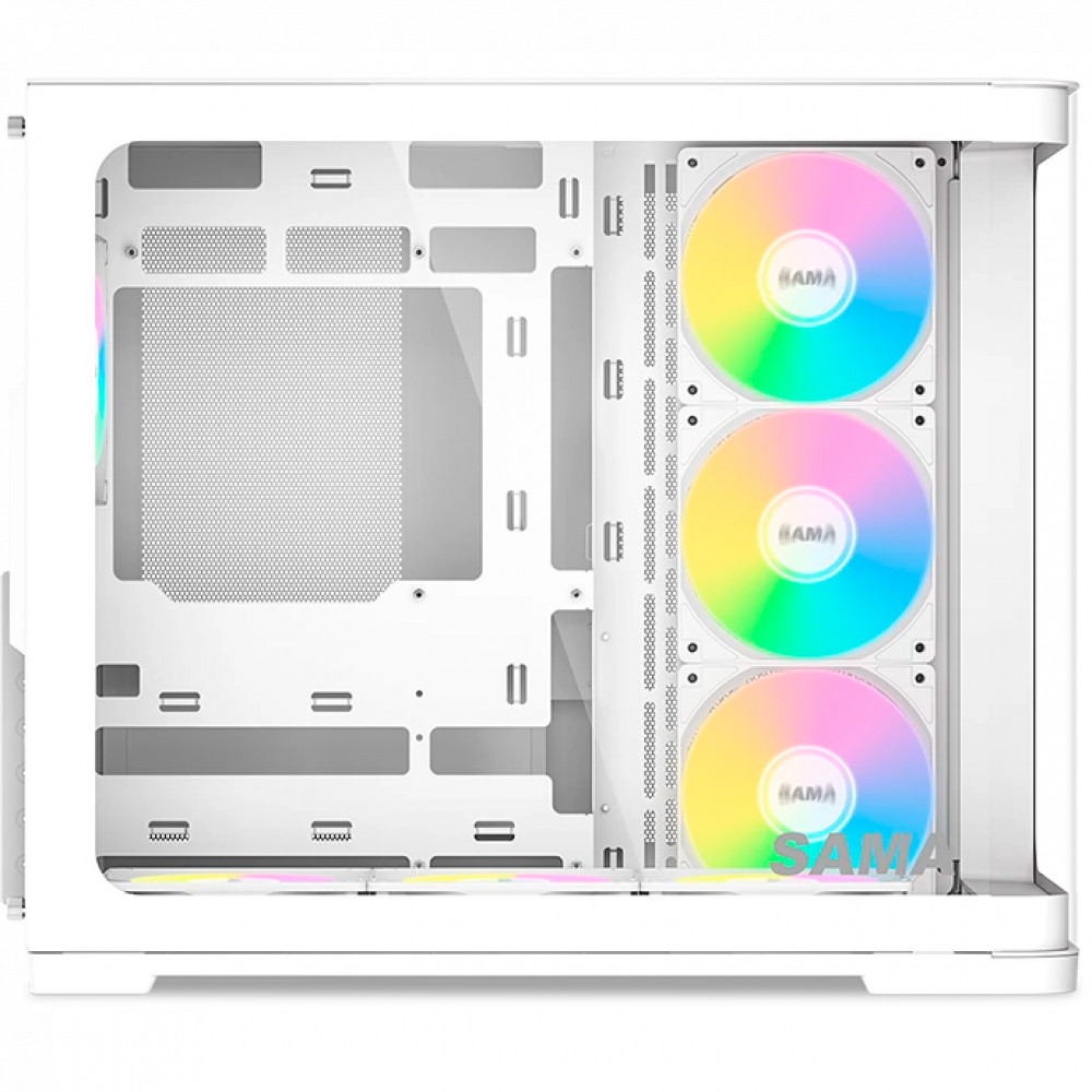 Корпус Sama V60 White V60-WHADA7X1-GL Mid-Tower - миниатюра 9