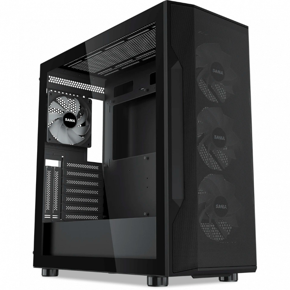 Корпус Sama S40 Black S40-BKAPA4X1-GL Mid-Tower - миниатюра 8