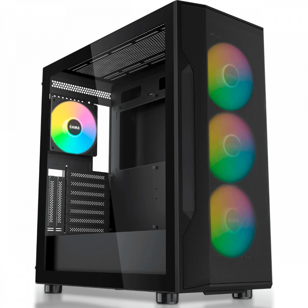 Корпус Sama S40 Black S40-BKAPA4X1-GL Mid-Tower - миниатюра 7