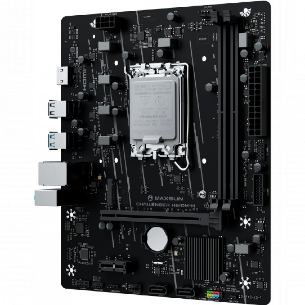 Материнская плата Maxsun Challenger H610M-H V1 6940709662175 Micro-ATX, LGA 1700 - миниатюра 6