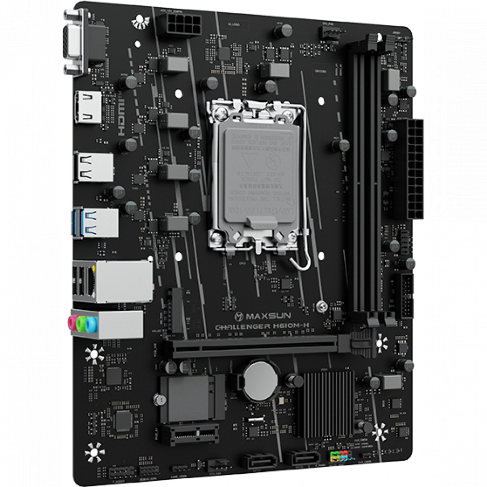 Материнская плата Maxsun Challenger H610M-H WIFI 6940709662359 Micro-ATX, LGA 1700 - миниатюра 8