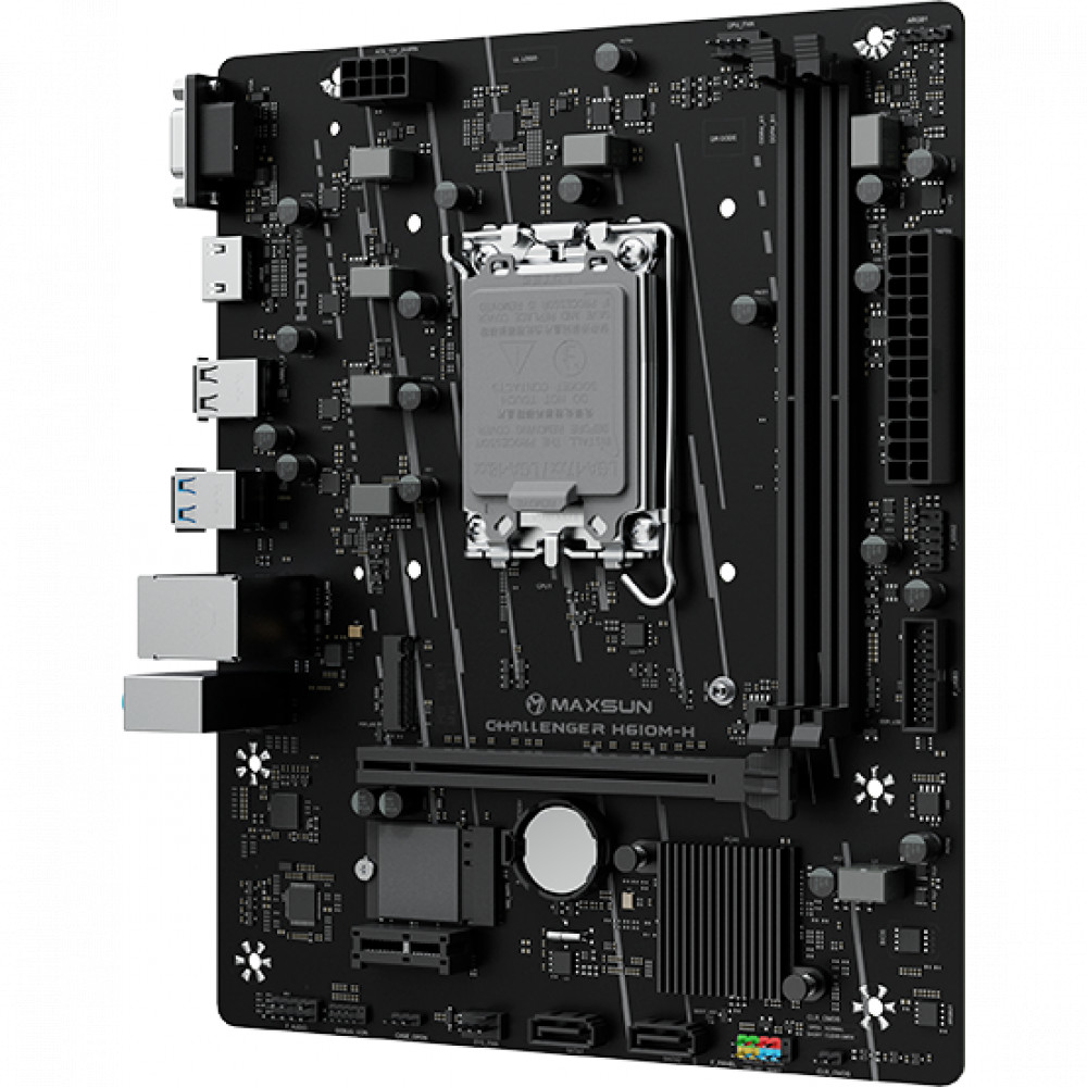 Материнская плата Maxsun Challenger H610M-H WIFI 6940709662359 Micro-ATX, LGA 1700 - миниатюра 9