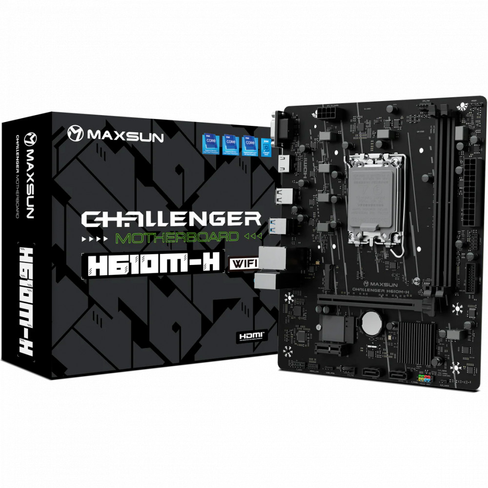 Материнская плата Maxsun Challenger H610M-H WIFI 6940709662359 Micro-ATX, LGA 1700 - миниатюра 12