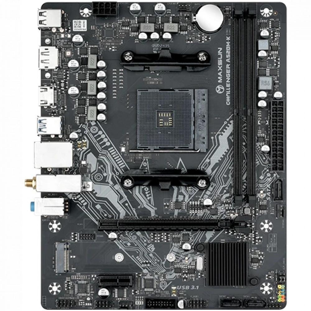 Материнская плата Maxsun Challenger A520M-K WIFI 6940709661178 Micro-ATX, AMD AM4 - миниатюра 6
