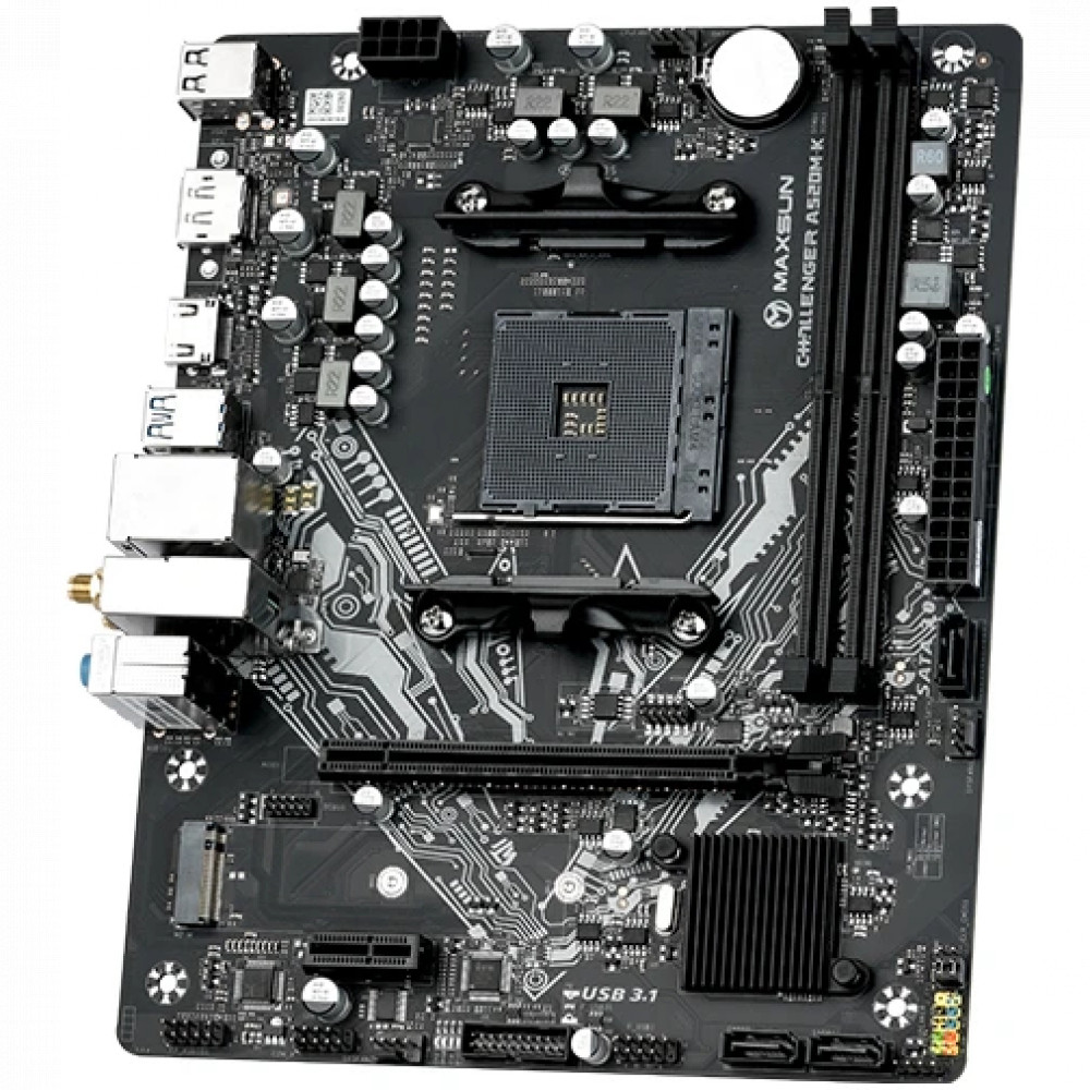 Материнская плата Maxsun Challenger A520M-K WIFI 6940709661178 Micro-ATX, AMD AM4 - миниатюра 7