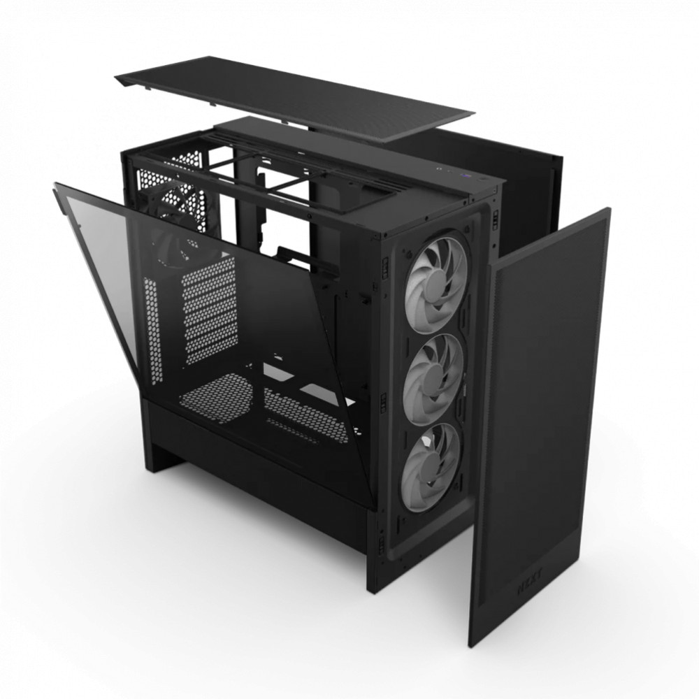 Корпус NZXT H5 Flow 2024 RGB Black CC-H52FB-R1 Mid-Tower - миниатюра 10