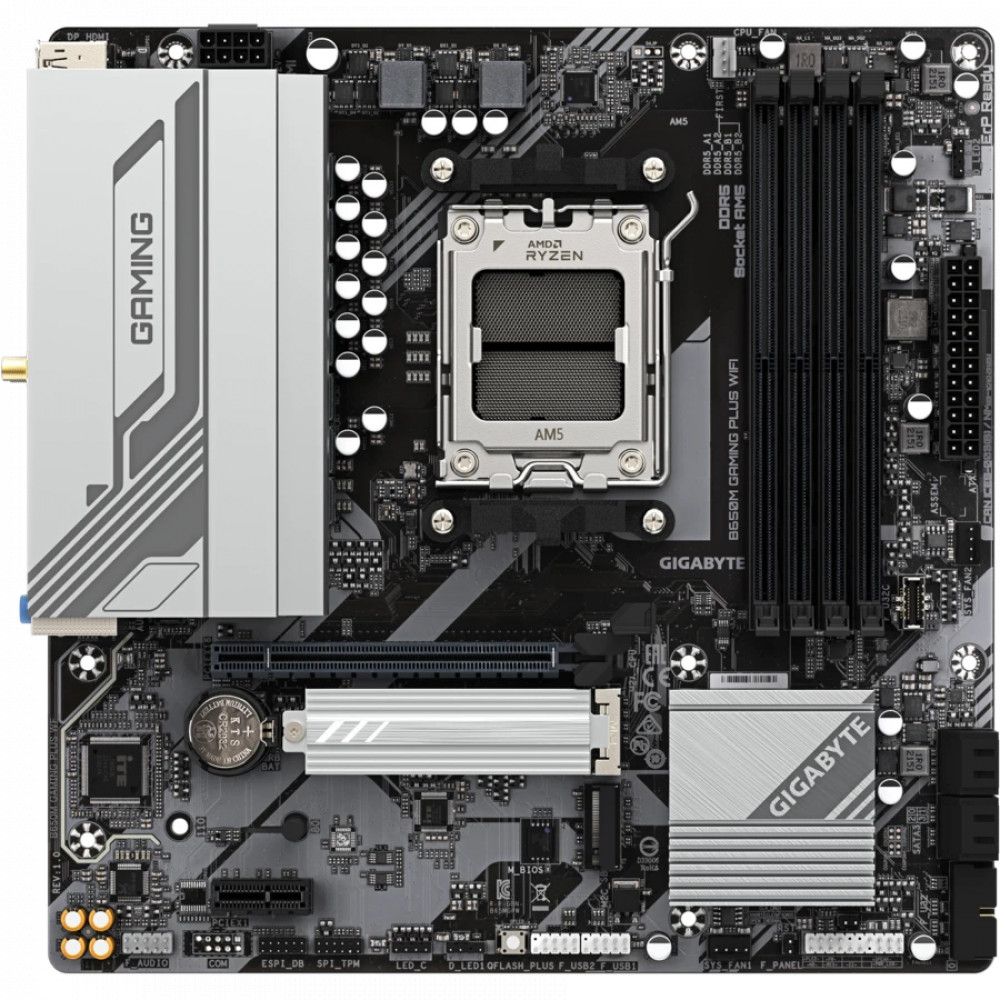 Материнская плата Gigabyte B650M GAMING PLUS WIFI B650M GAMING PLUS WIFI_Gigabyte Micro-ATX, AMD AM5 - миниатюра 6