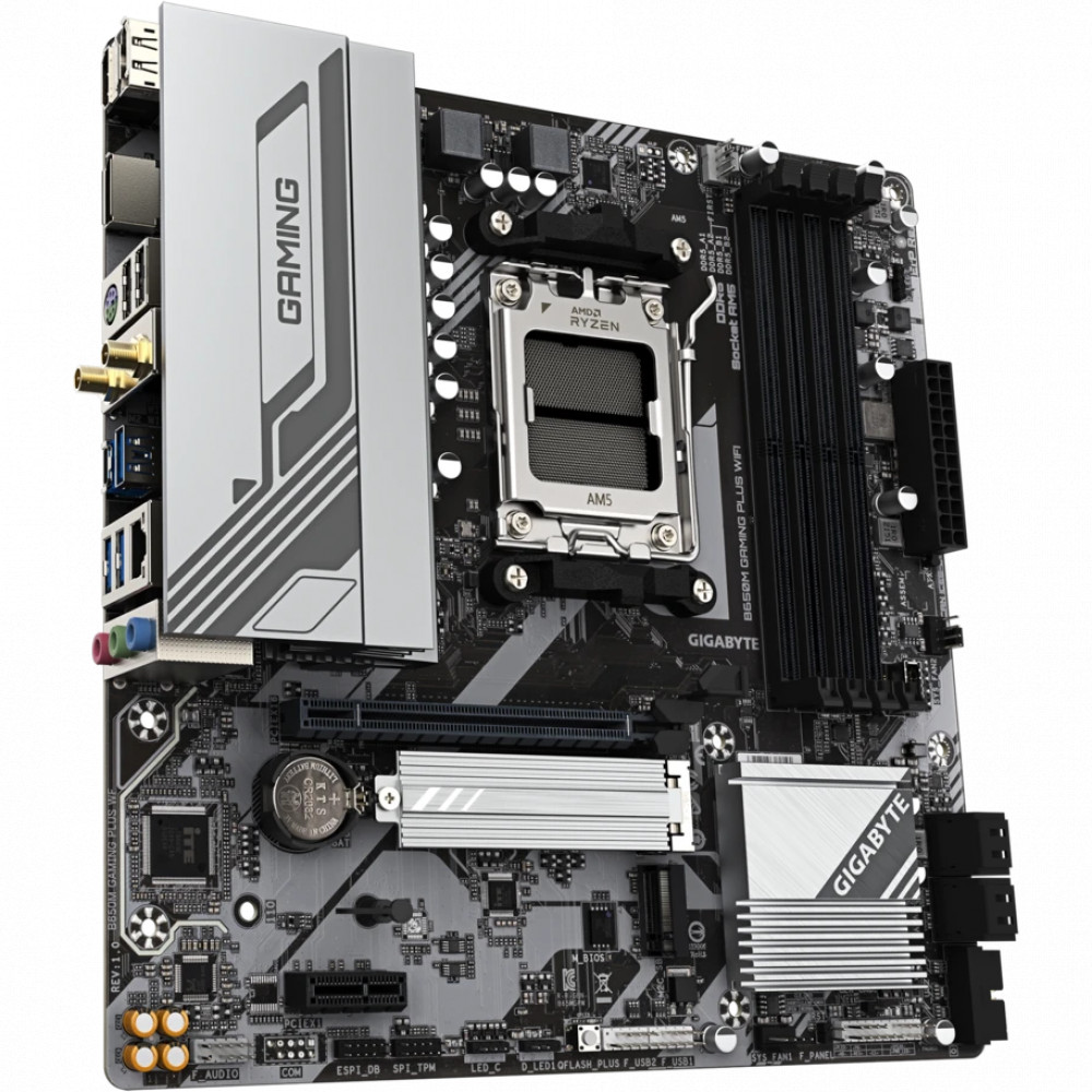 Материнская плата Gigabyte B650M GAMING PLUS WIFI B650M GAMING PLUS WIFI_Gigabyte Micro-ATX, AMD AM5 - миниатюра 7