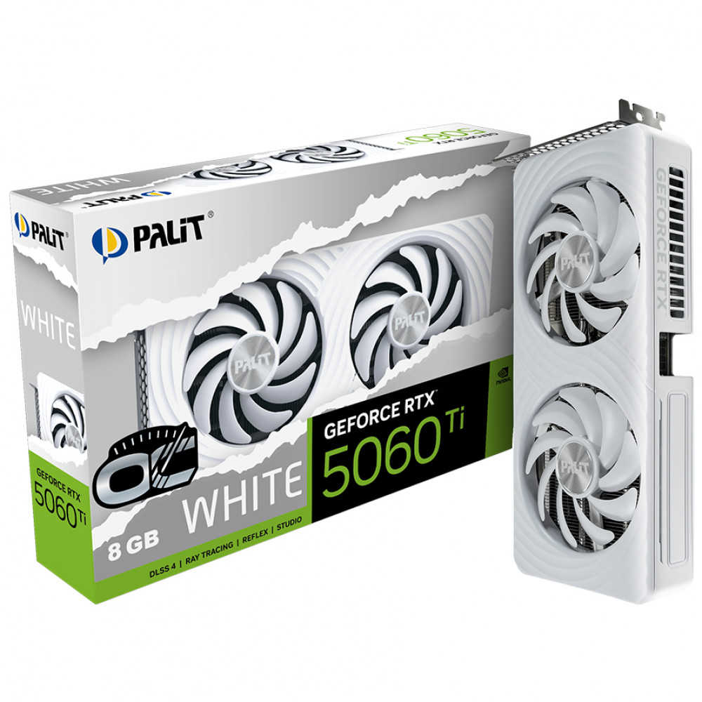 Видеокарта Palit RTX 5060Ti WHITE OC 8GB NE7506TU19P1-GB2062M 8 ГБ - миниатюра 6
