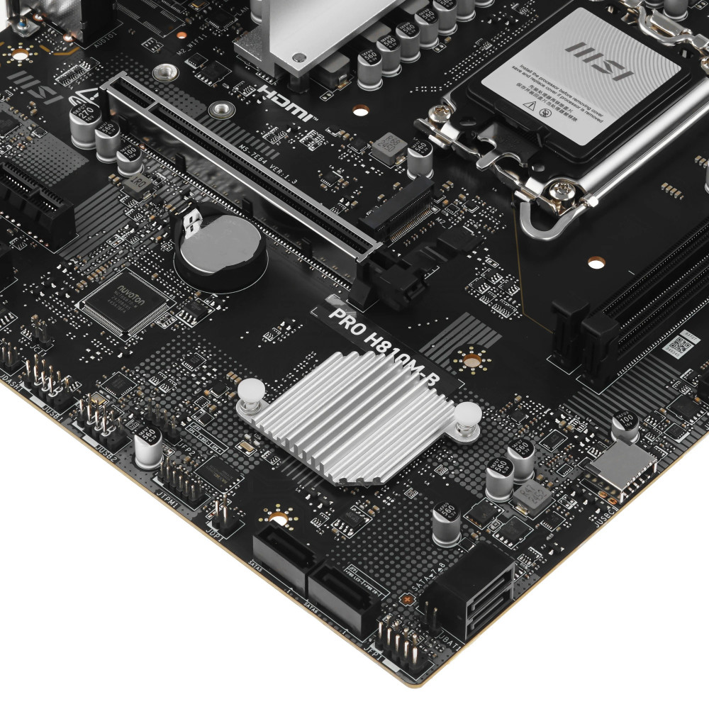 Материнская плата MSI PRO H810M-B Micro-ATX, LGA 1851 - миниатюра 8