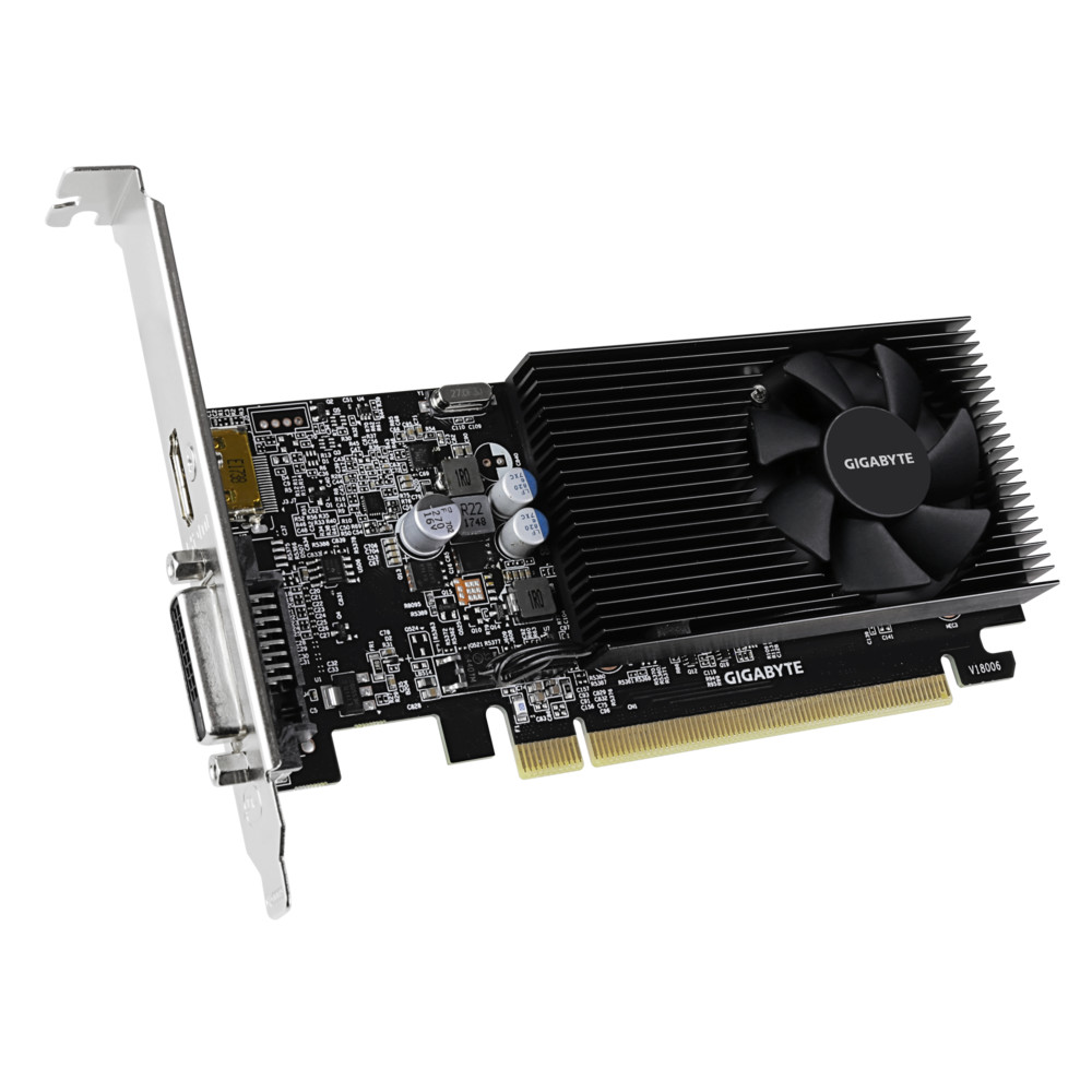 Видеокарта Gigabyte GT 1030 Low Profile D4 GV-N1030D4-2GL 2 ГБ - миниатюра 2