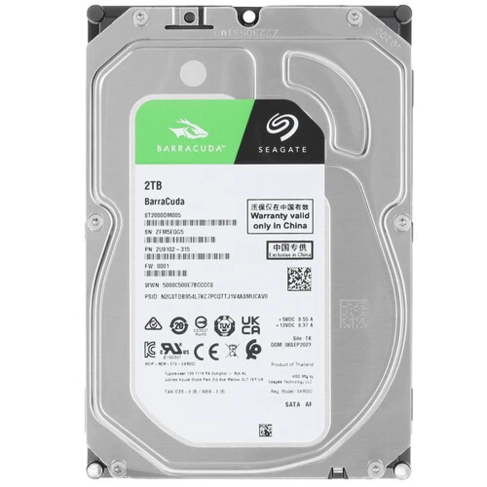 Жесткий диск Seagate Barracuda ST2000DM005 HDD (классические), 2 ТБ, 3.5 дюйма, SATA - миниатюра 2