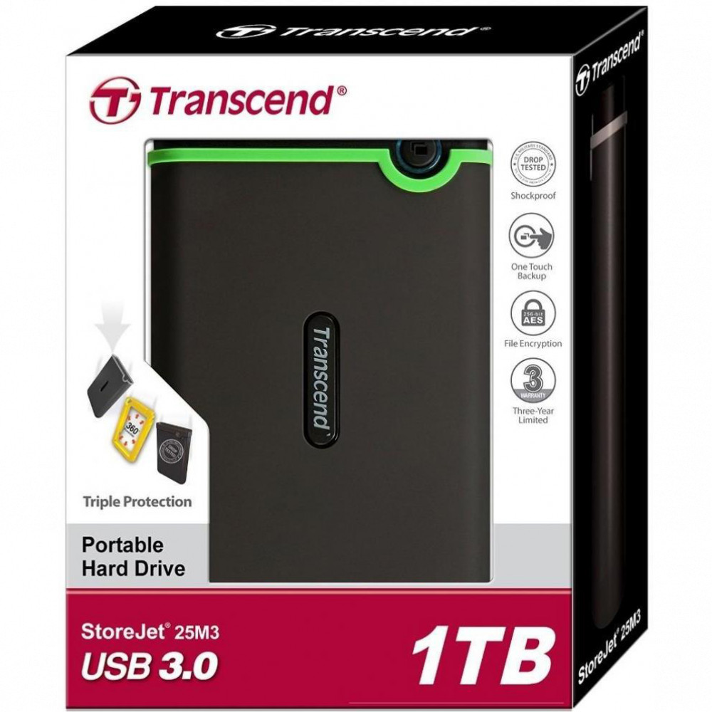 Внешние накопители Transcend StoreJet 25M3 TS1TSJ25M3S 1 ТБ - миниатюра 10