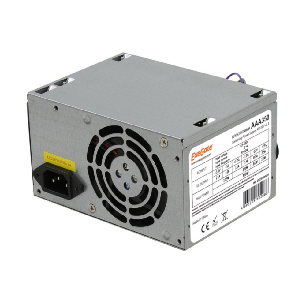 Блок питания ExeGate 350W AAA350 ES259589RUS 350 Вт - миниатюра 2