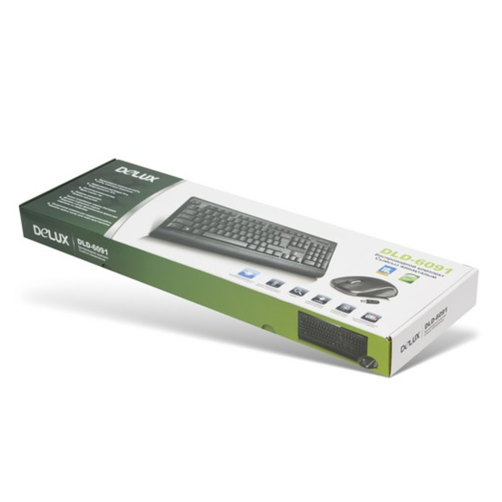 Клавиатура + мышь Delux DLD-6091OGB - миниатюра 6