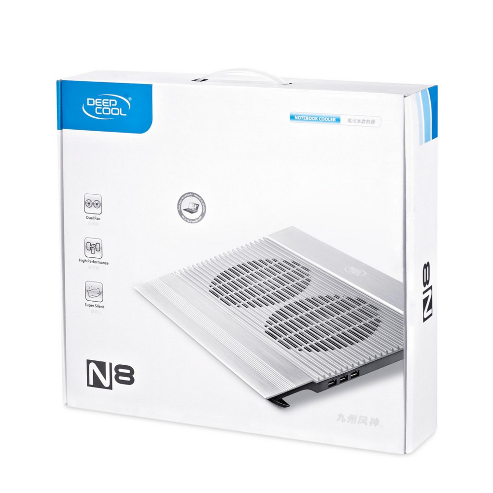 Охлаждающая подставка Deepcool N8 Silver DP-N24N-N8SR - миниатюра 6