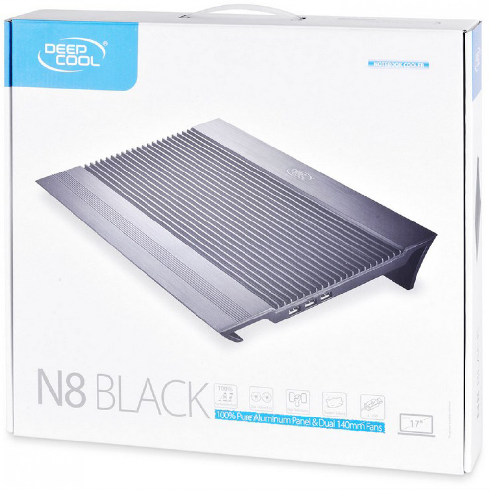 Охлаждающая подставка Deepcool N8 Black DP-N24N-N8BK - миниатюра 6