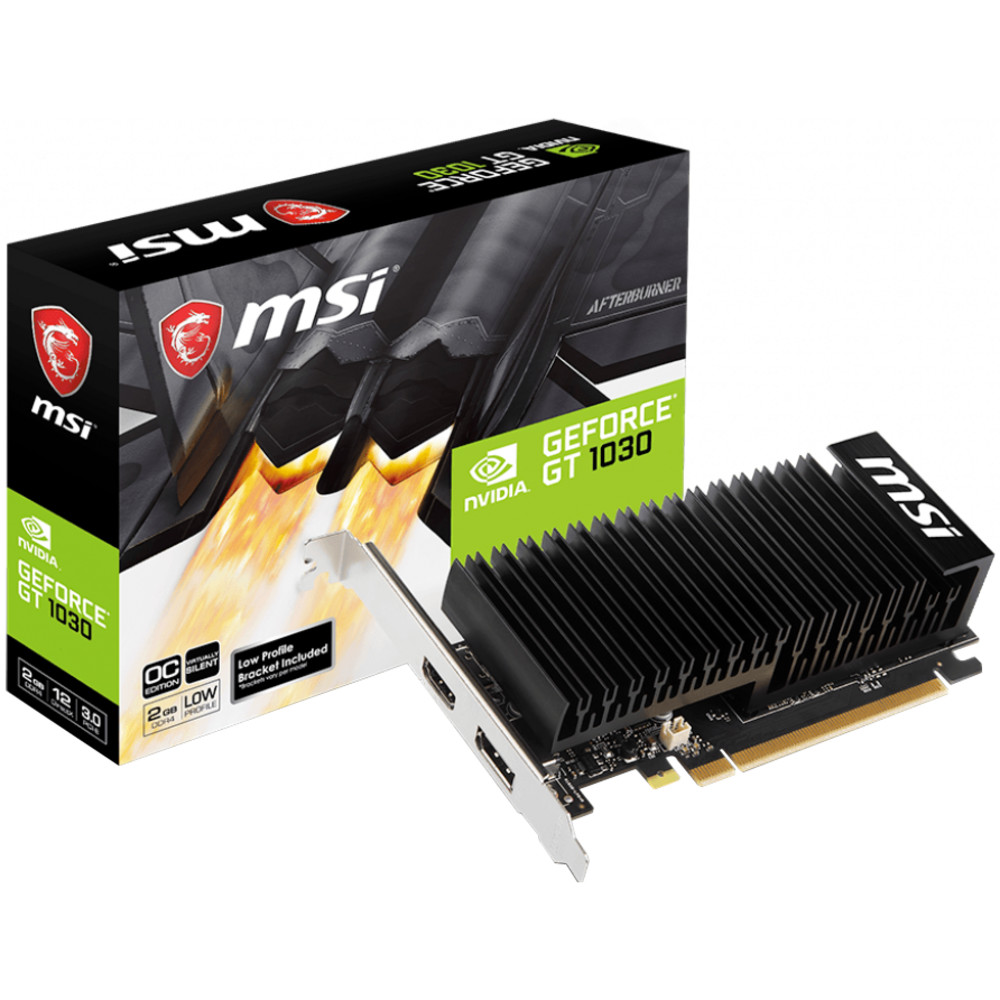 Видеокарта MSI GeForce GT 1030 2GHD4 LP OC 2 ГБ - миниатюра 7