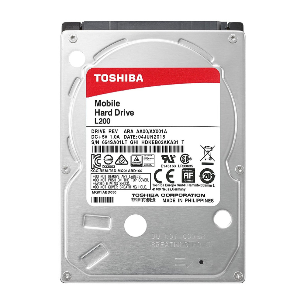 Жесткий диск Toshiba L200 HDWL110UZSVA HDD (классические), 1 ТБ, 2.5 дюйма, SATA - миниатюра 2