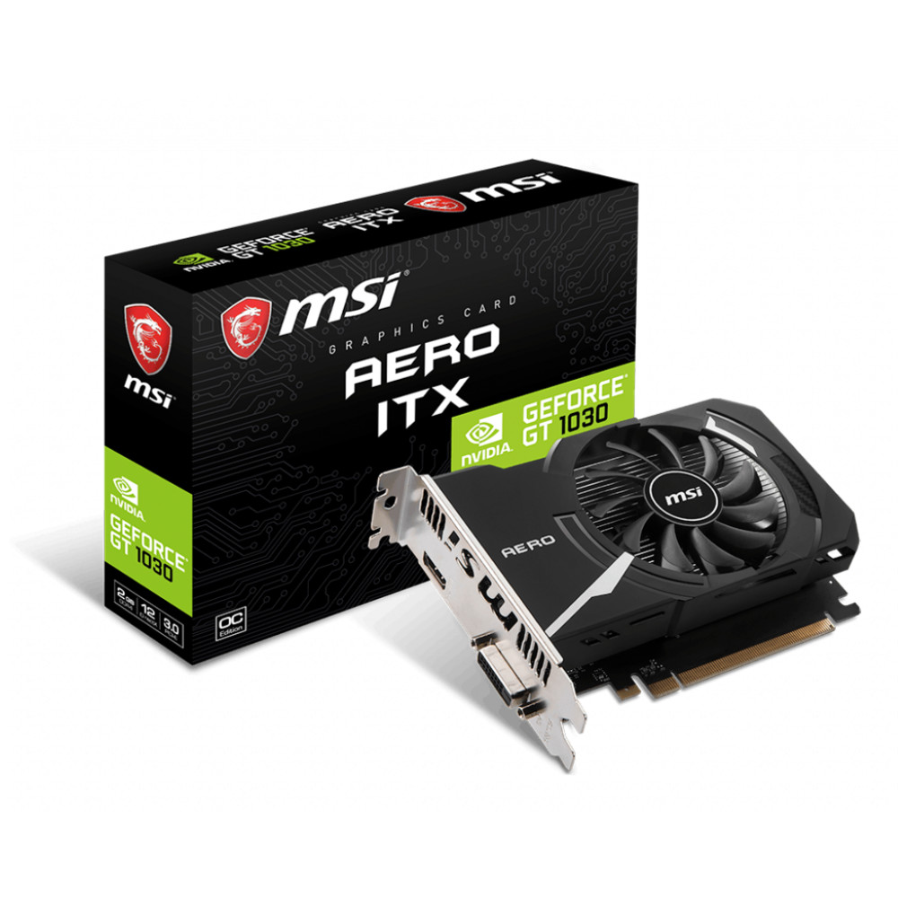 Видеокарта MSI GeForce GT 1030 AERO ITX 2GD4 OC 2 ГБ - миниатюра 6