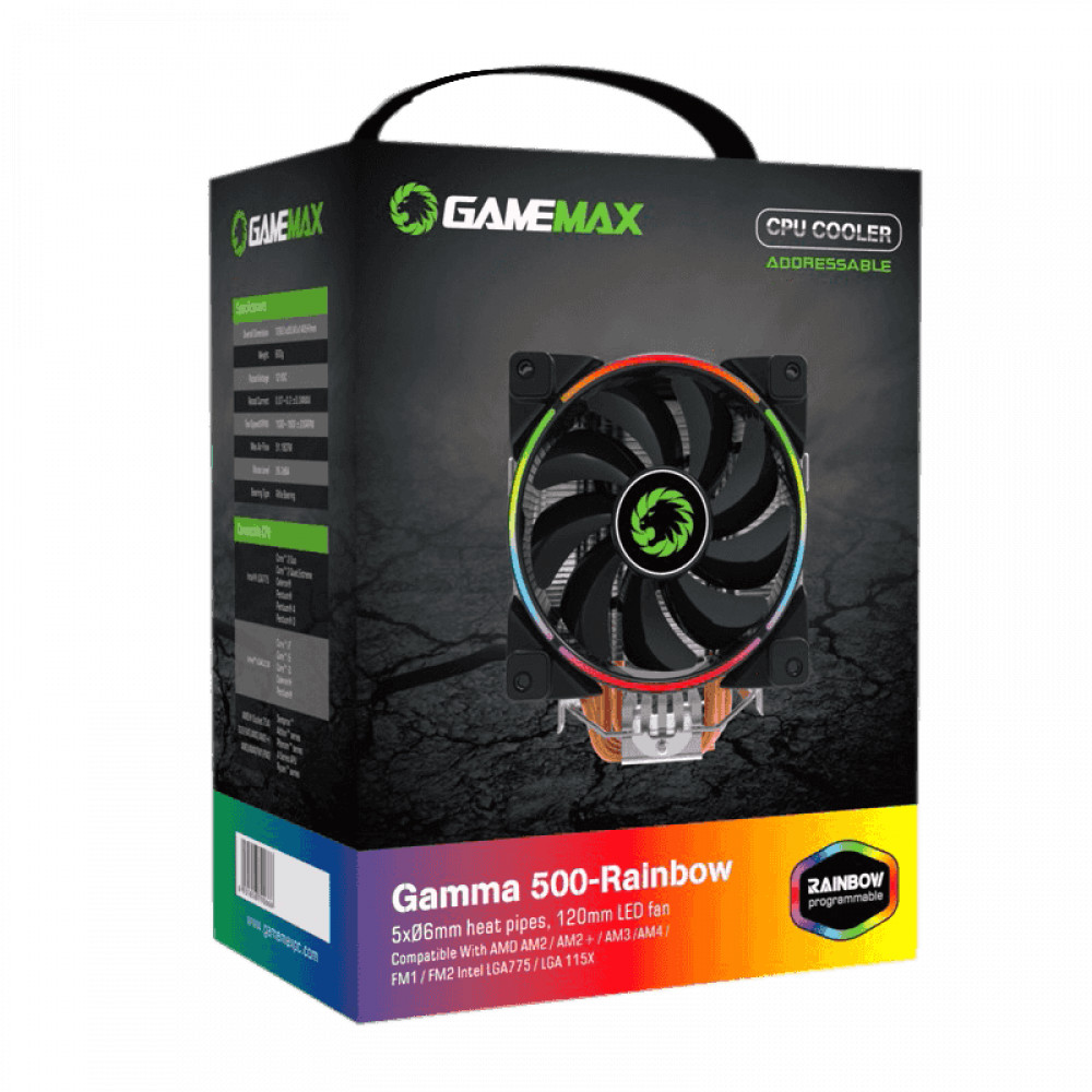 Система охлаждения GameMax GAMMA 500 RAINBOW Для процессора - миниатюра 10