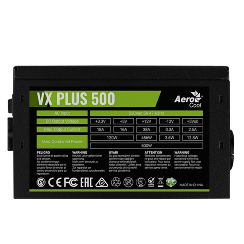Блок питания Aerocool VX PLUS 500 500 Вт - миниатюра 12