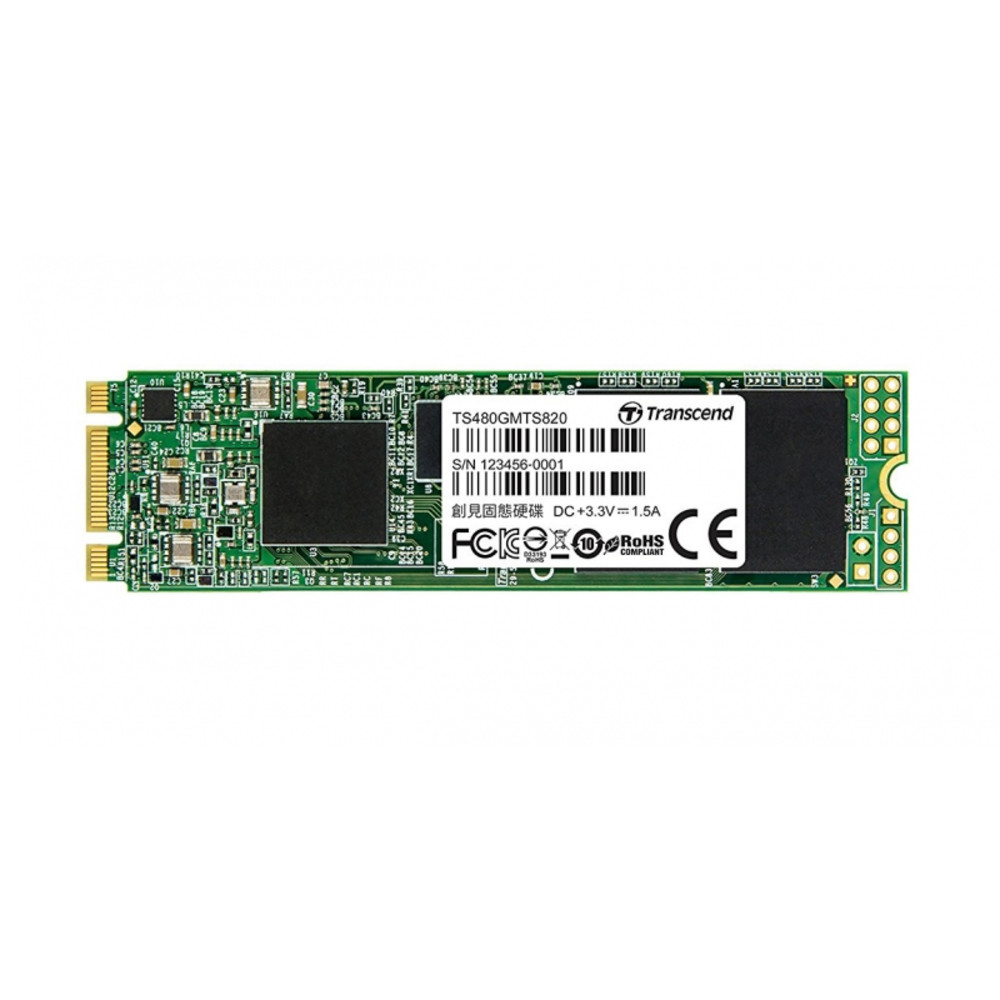 Жесткий диск Transcend MTS820 TS480GMTS820S SSD (твердотельные), 480 ГБ, M.2, SATA - миниатюра 2