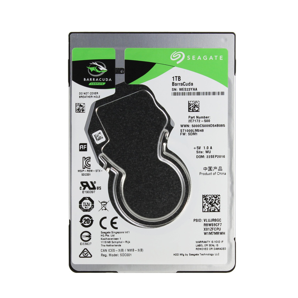Жесткий диск Seagate Жесткий диск BarraCuda 1TB SATA 2.5" 5400RPM 128Mb ST1000LM048 HDD (классические), 1 ТБ, 2.5 дюйма, SATA - миниатюра 4