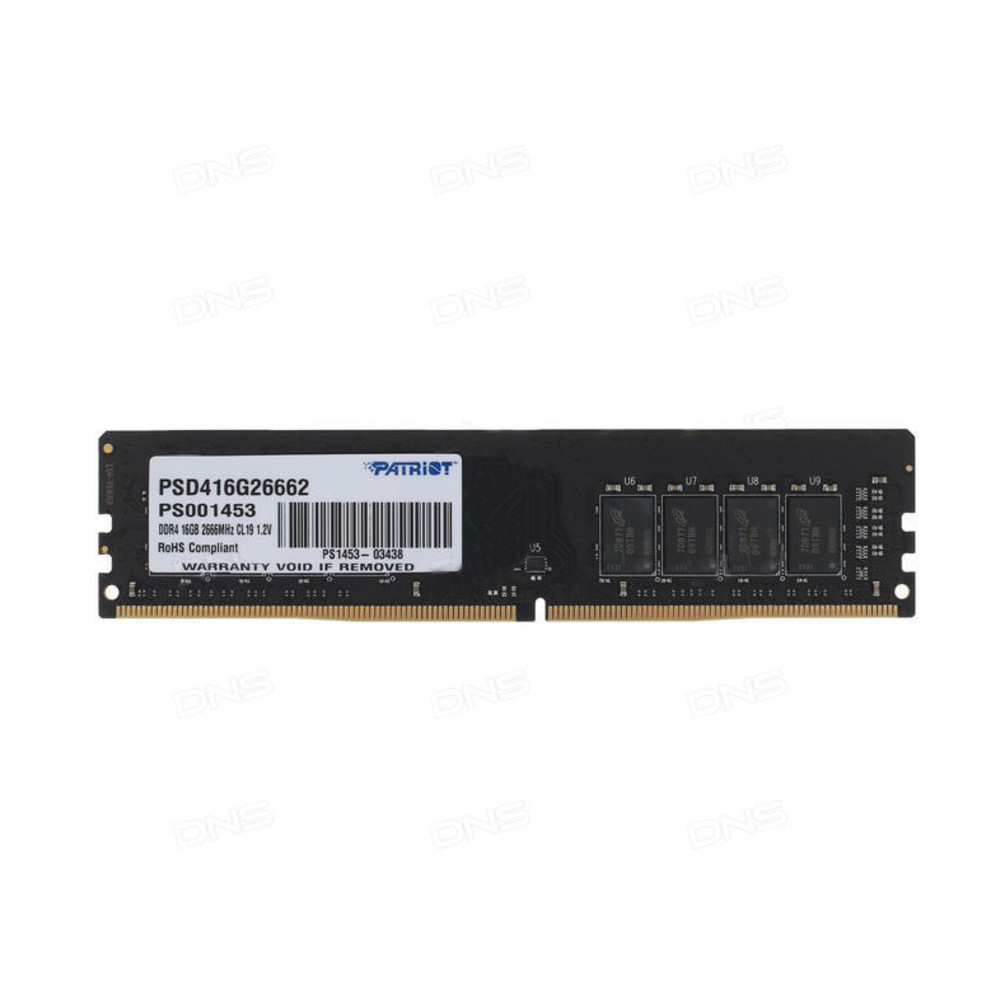 ОЗУ Patriot PSD416G26662 DIMM, DDR4, 16 Гб, 2666 МГц - миниатюра 2
