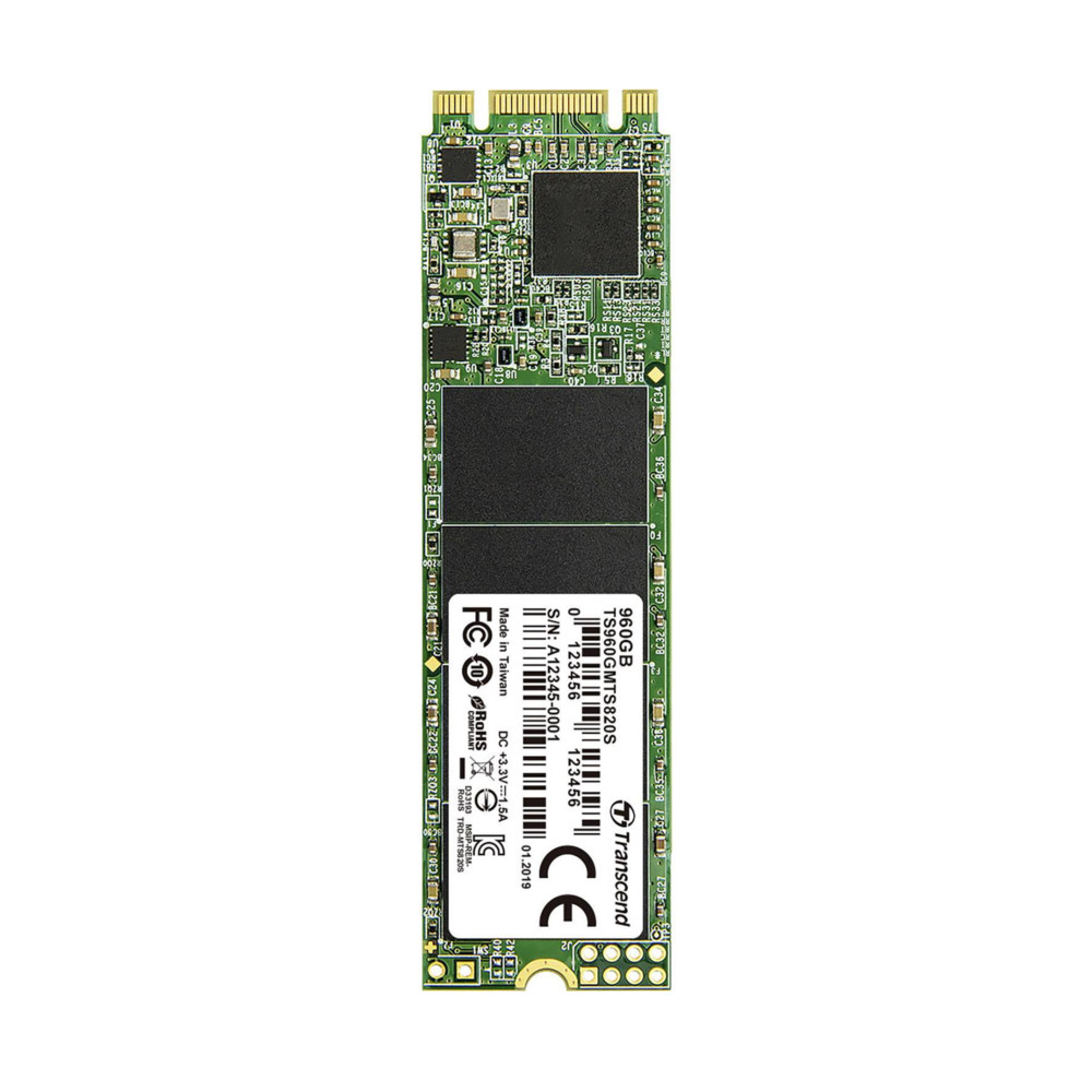 Жесткий диск Transcend 960Gb MTS820 TS960GMTS820S SSD (твердотельные), 960 ГБ, M.2, PCIe - миниатюра 2