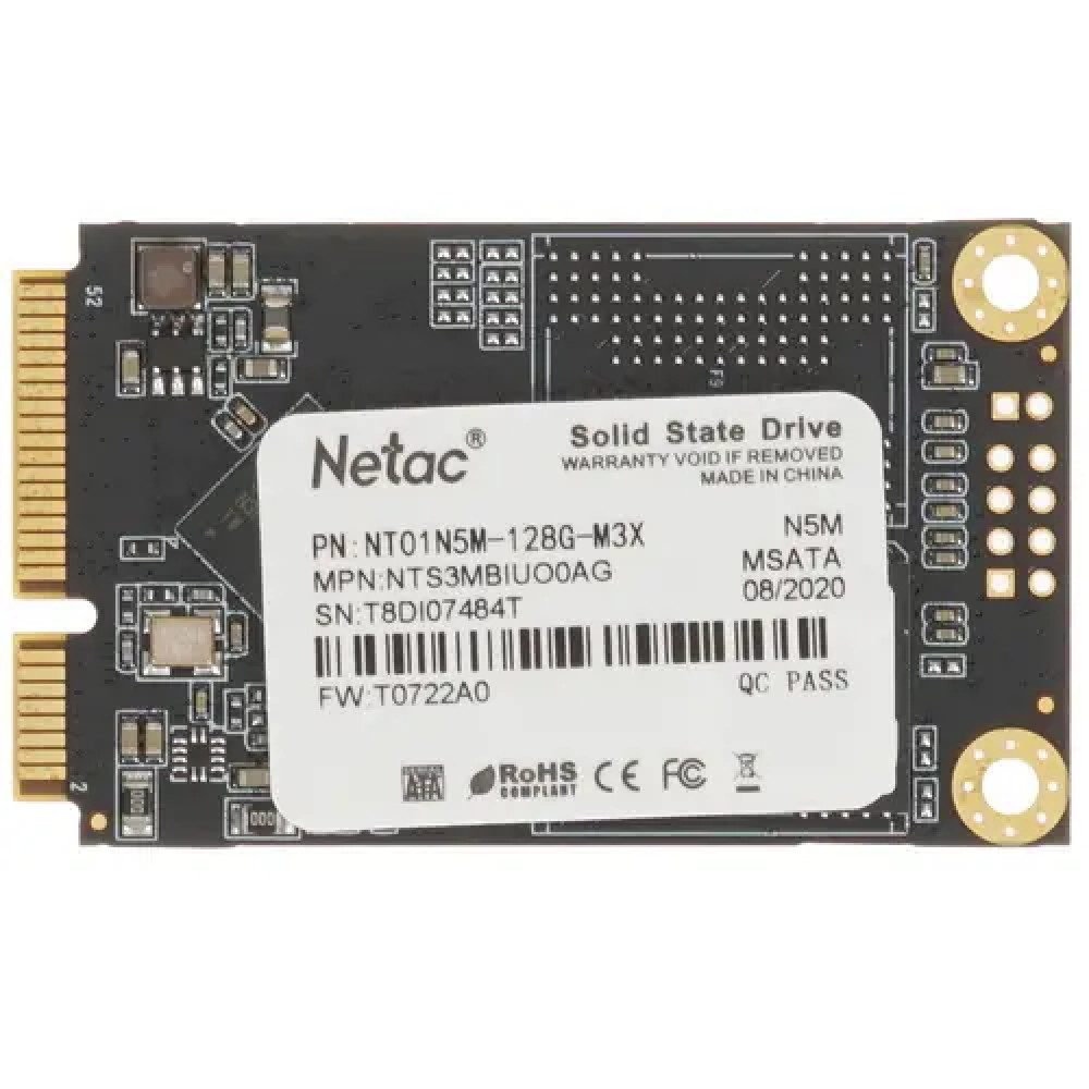 Жесткий диск Netac N5M NT01N5M-128G-M3X SSD (твердотельные), 128 ГБ, M.2, SATA - миниатюра 2