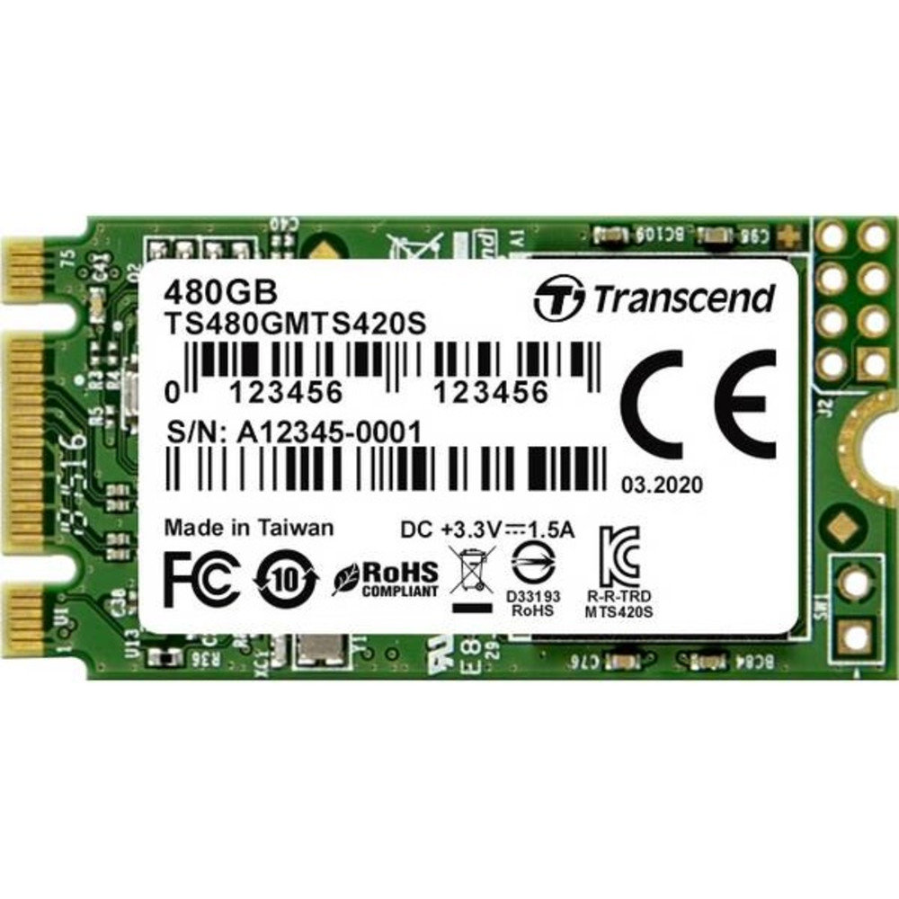 Жесткий диск Transcend MTS420 TS480GMTS420S SSD (твердотельные), 480 ГБ, M.2, SATA - миниатюра 2