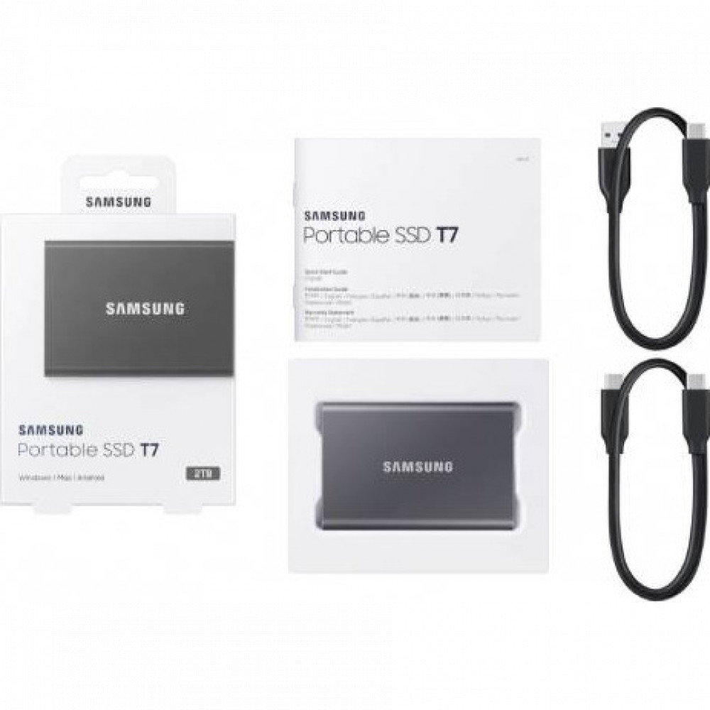 Внешние накопители Samsung External SSD T7 MU-PC2T0T/WW 2 ТБ - миниатюра 8