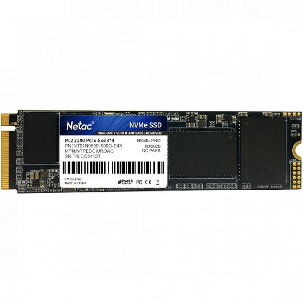 Жесткий диск Netac N950E Pro NT01N950E-500G-E4X SSD (твердотельные), 500 ГБ, M.2, PCIe - миниатюра 2