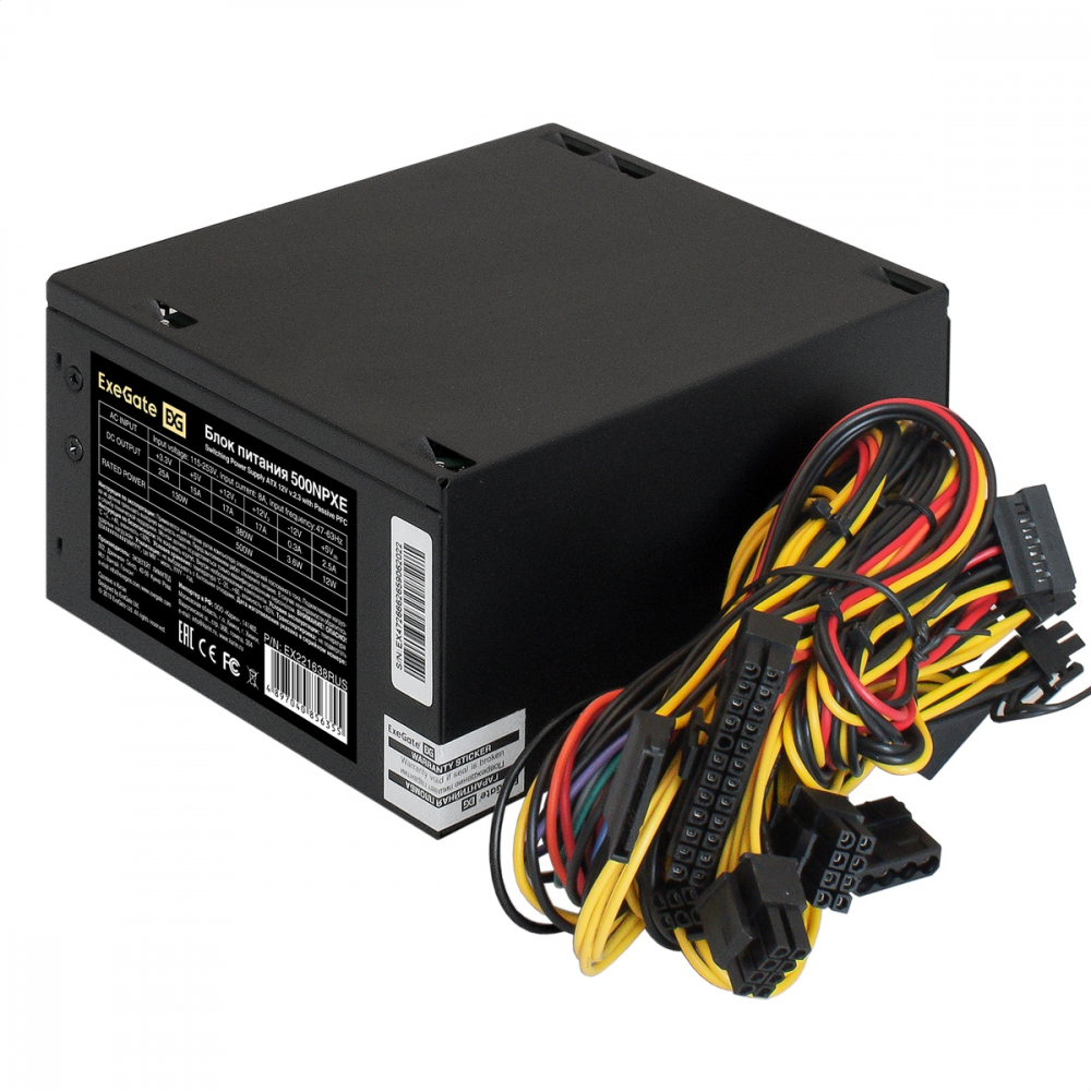 Блок питания ExeGate 500NPXE EX221638RUS-S 500 Вт - миниатюра 7
