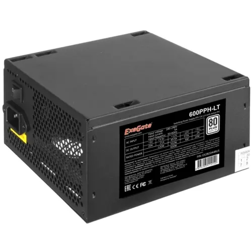 Блок питания ExeGate 80+ 600PPH-LT EX282044RUS-S 600 Вт - миниатюра 2