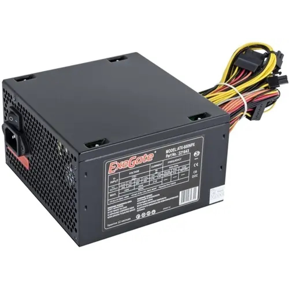 Блок питания ExeGate 650NPX EX259604RUS-PC 650 Вт - миниатюра 4