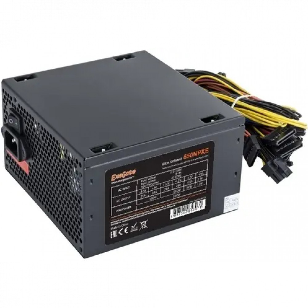 Блок питания ExeGate 650NPXE EX264476RUS-PC 650 Вт - миниатюра 4