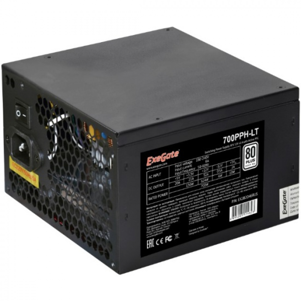 Блок питания ExeGate 700PPH-LT-S RTL EX282048RUS-S 700 Вт - миниатюра 3