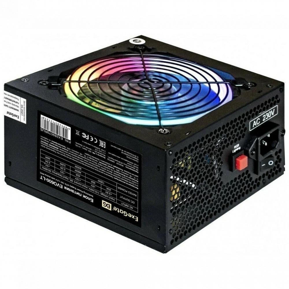 Блок питания ExeGate EVO800-LT EX289069RUS 800 Вт - миниатюра 4